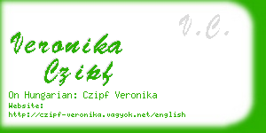 veronika czipf business card